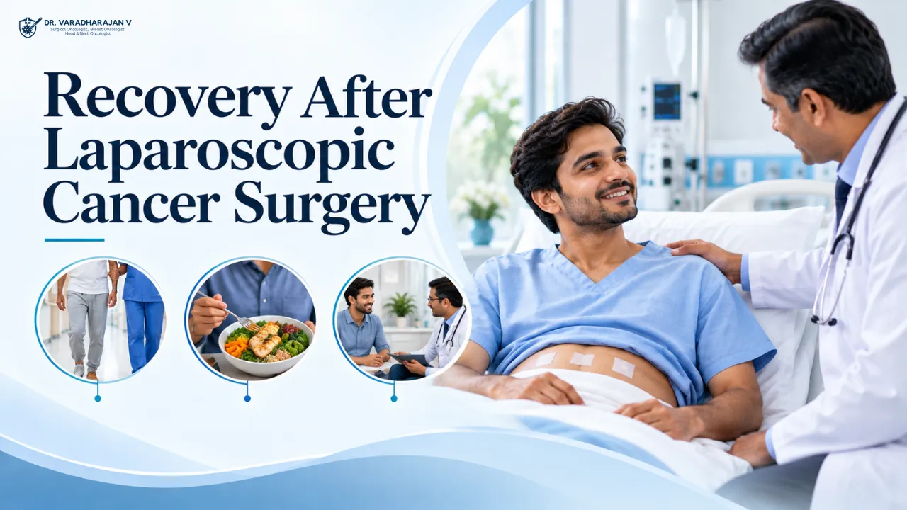 Woman walking in a sunny garden a week after laparoscopic surgery