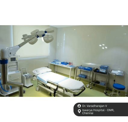 Operating theatre at Iswarya Hospital