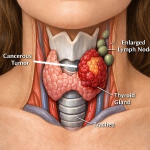Thyroid cancer treatment depends on the type and stage of disease